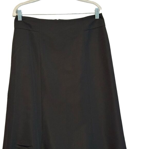 Ann Taylor Black Formal Pleated Maxi Skirt | Size 10 - Picture 2 of 9
